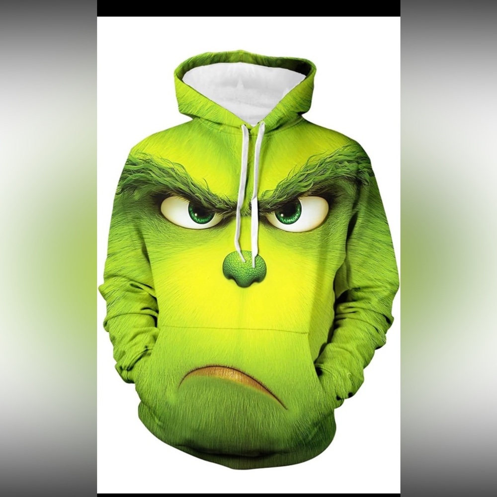 GRINCH Unisex Adult Medium Grinch Hoodie NEW